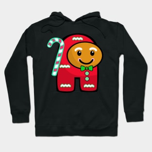 shh, it's the gingerbread man (santa ver) Hoodie